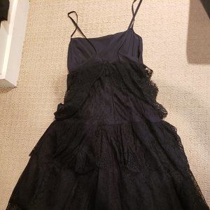 Black Lacy Cocktail Dress Chloe Vintage